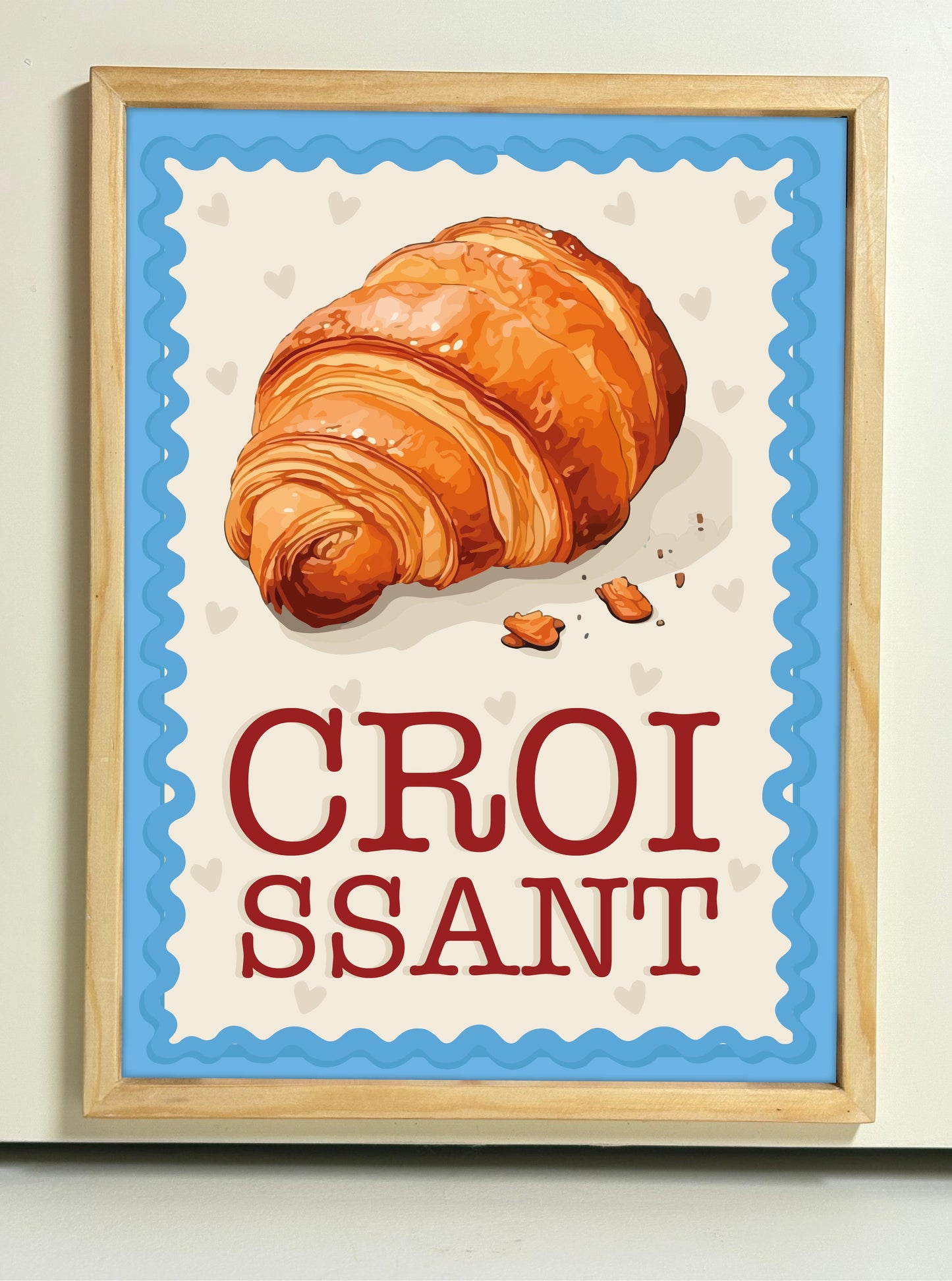 Croissant- Wooden Frame