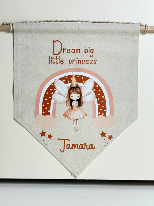 Dream Big Little Princess - Canvas Wall Hanging