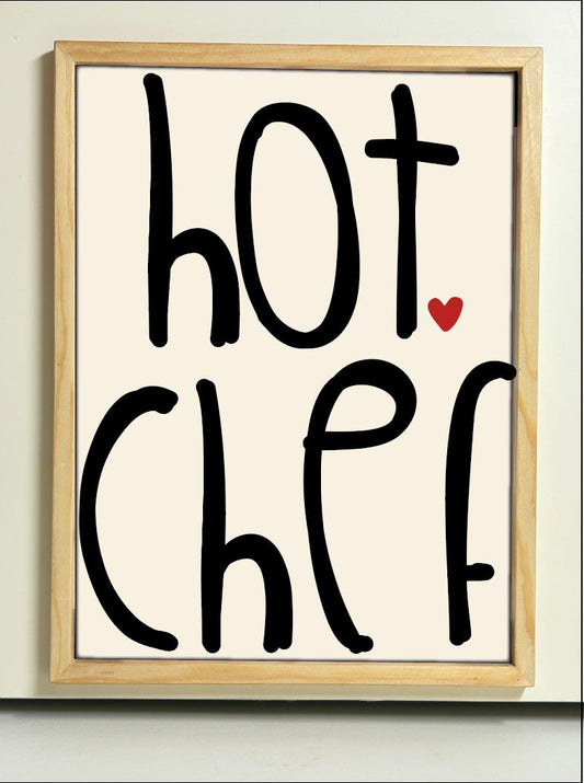 Hot Chef - Wooden Frame