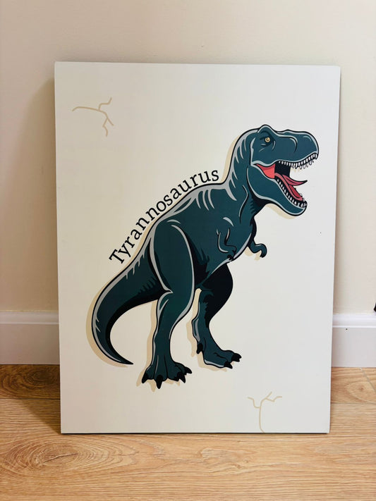 Tyrannosaurus - Wooden Canvas